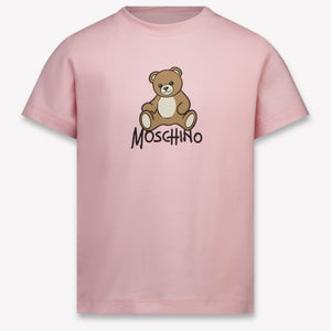 Moschino Kinder Meisjes T-Shirt In Licht Roze
