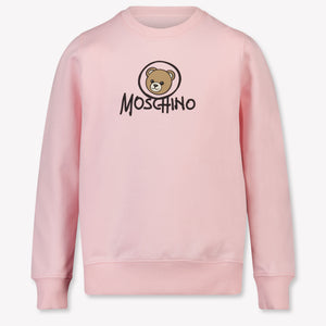 Moschino Girls Sweater in Light Pink