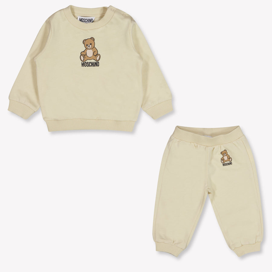 Moschino Baby Unisex Tracksuit in Beige