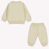 Moschino Baby Unisex Jogging suit In Beige