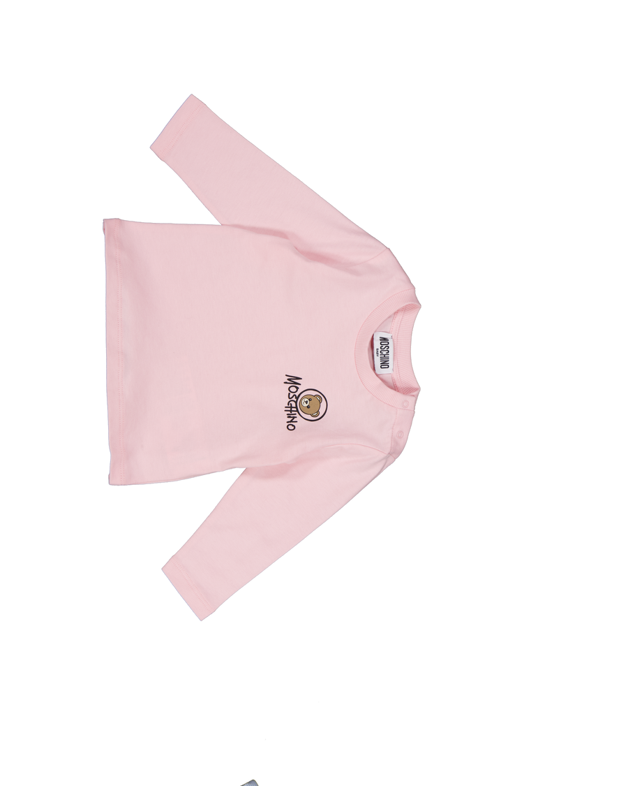 Moschino Baby Unisex T-Shirt In Light Pink