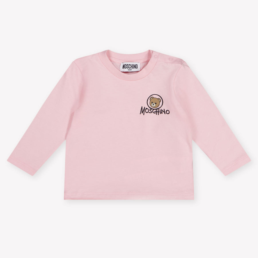 Moschino Baby Girls T-Shirt in Light Pink