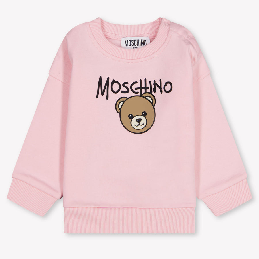 Moschino Baby Girls Sweater in Light Pink