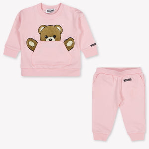 Moschino Baby Meisjes Joggingpak In Licht Roze