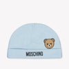 Moschino Baby Unisex Muts In Licht Blauw