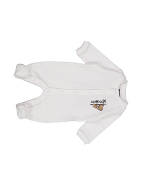 Moschino Baby Unisex Playsuit In White