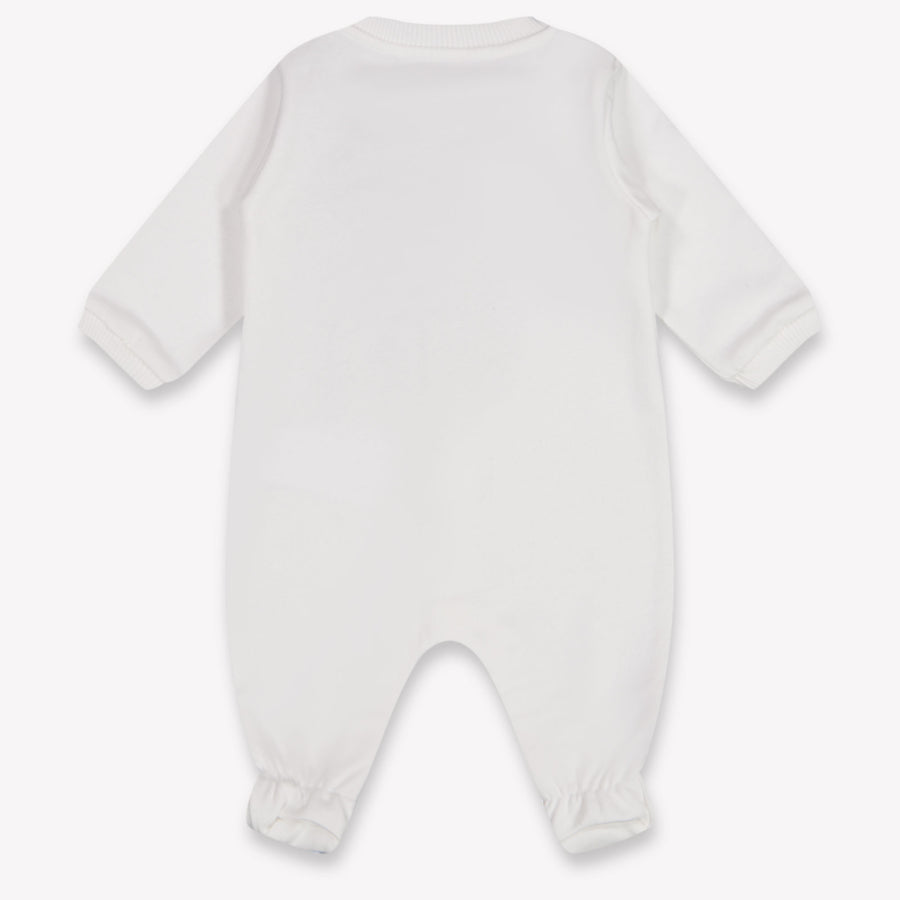 Moschino Baby Unisex Playsuit In White
