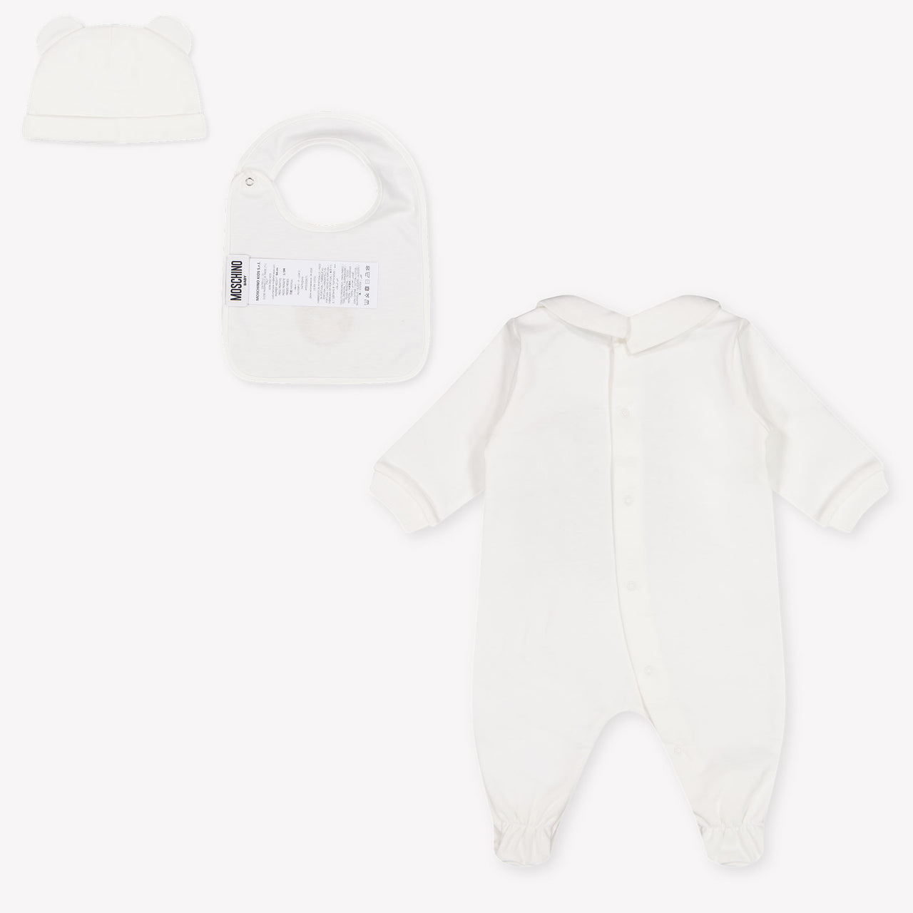 Moschino Baby Unisex Playsuit In OffWhite