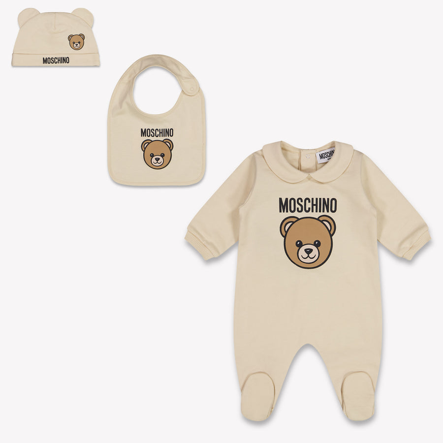 Moschino Baby Unisex Romper in Beige