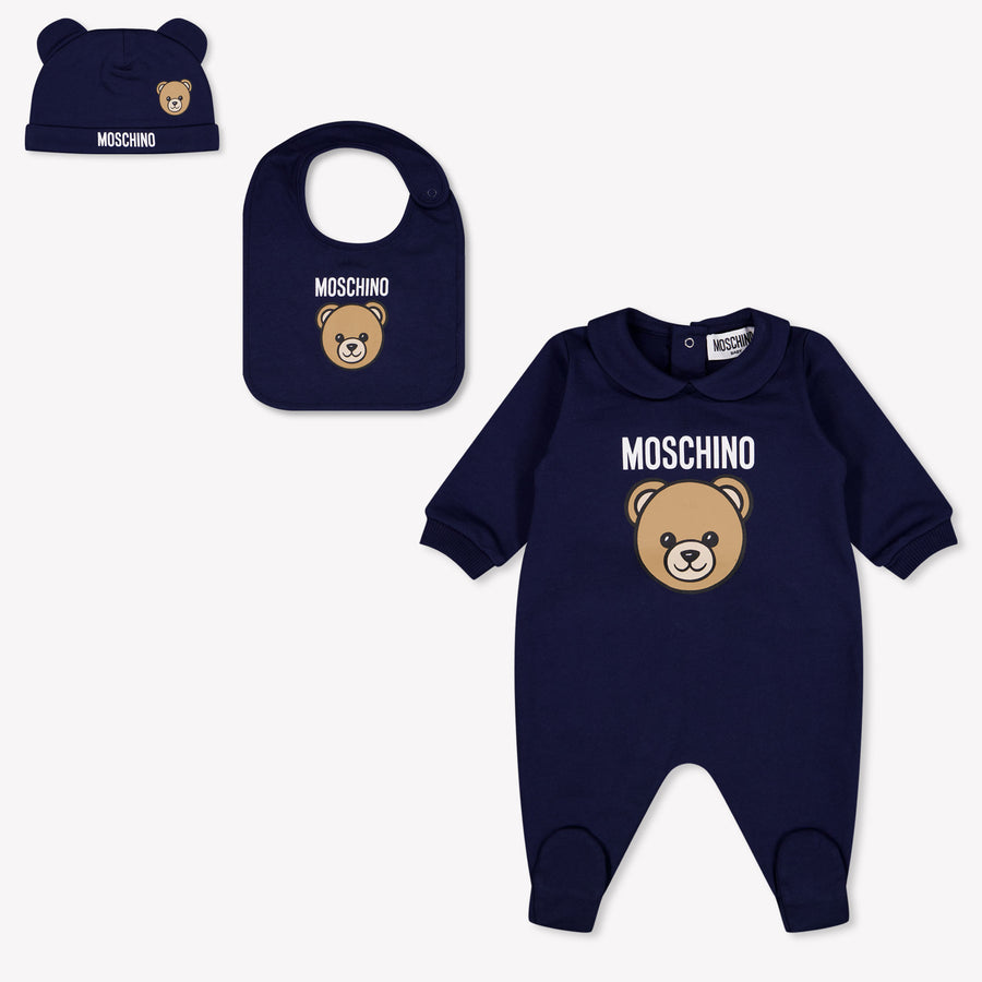 Moschino Baby Unisex Romper in Navy