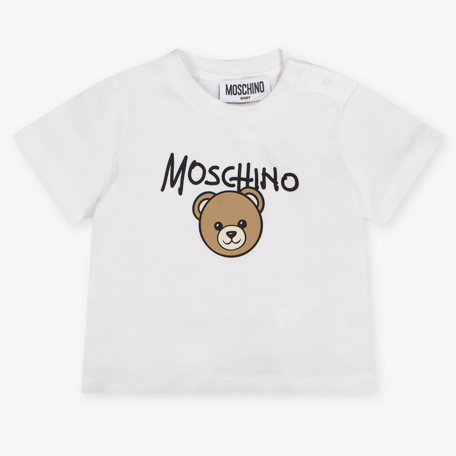 Moschino Baby Unisex T-Shirt in White