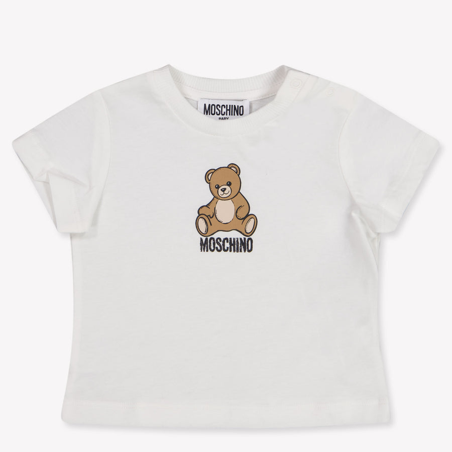 Moschino Baby Unisex T-Shirt in Off-White