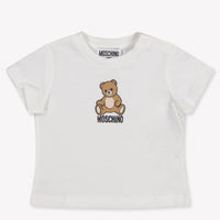 Moschino Baby Unisex T-Shirt In Off White