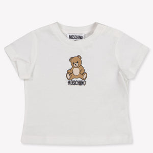 Moschino Baby Unisex T-Shirt In Off White