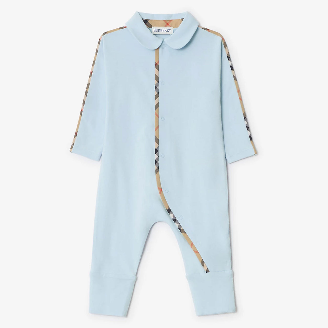 Burberry HAMILTON Baby Boys Playsuit In Light Blue