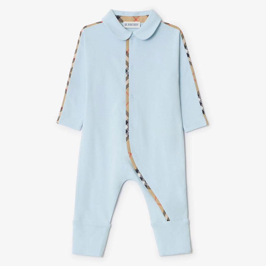 Burberry HAMILTON Baby Boys Playsuit In Light Blue
