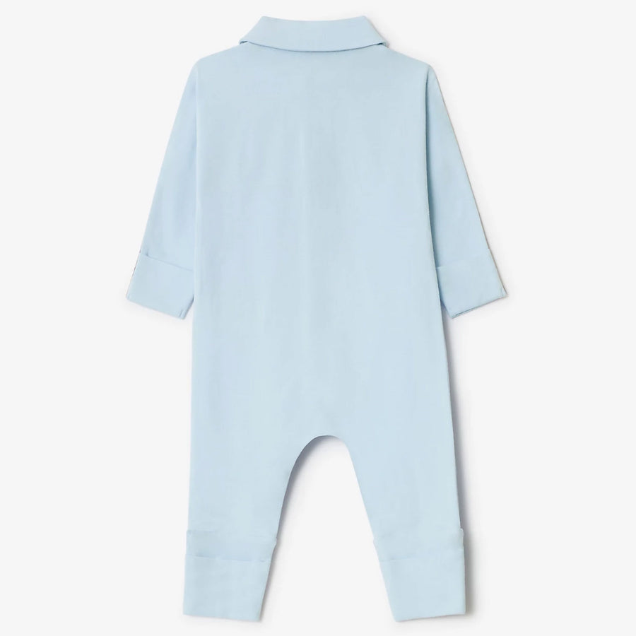 Burberry HAMILTON Baby Boys Playsuit In Light Blue