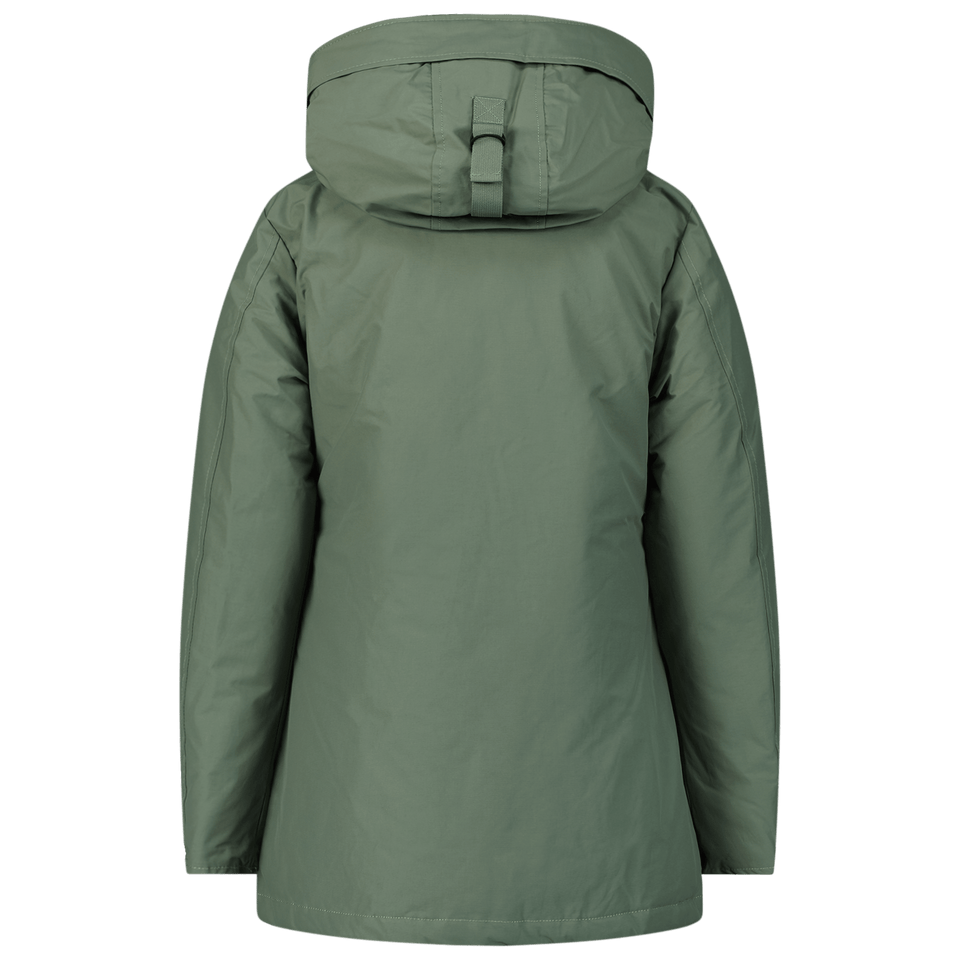 Airforce Kids Girls Coat Olive Green