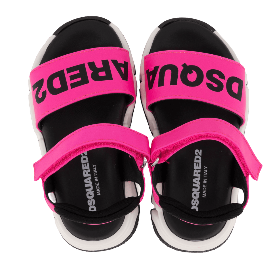 Dsquared2 Kids Unisex sandals Fluoro Pink