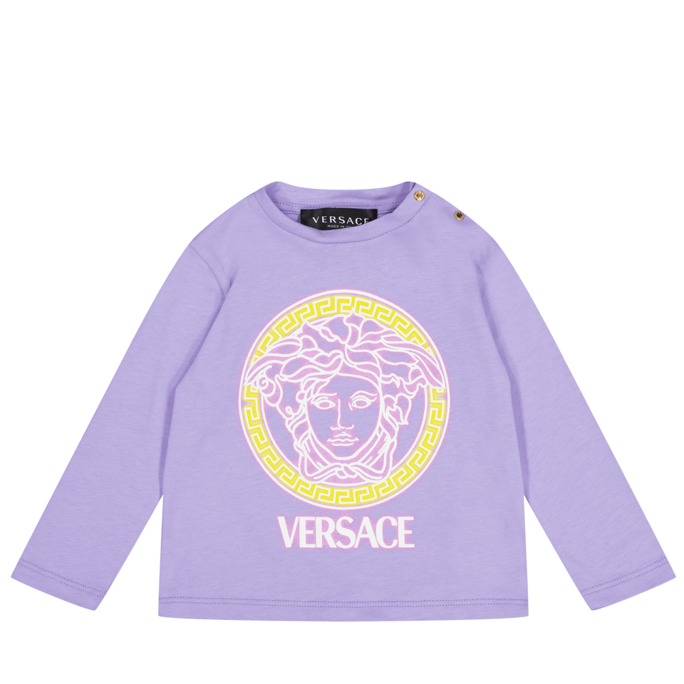 Versace Baby Meisjes T-Shirt Lila 3/6