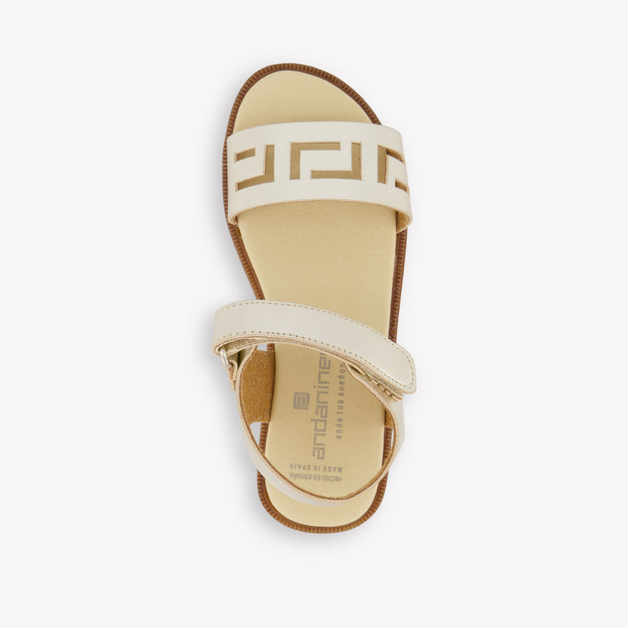 Andanines Girls Sandals In Gold