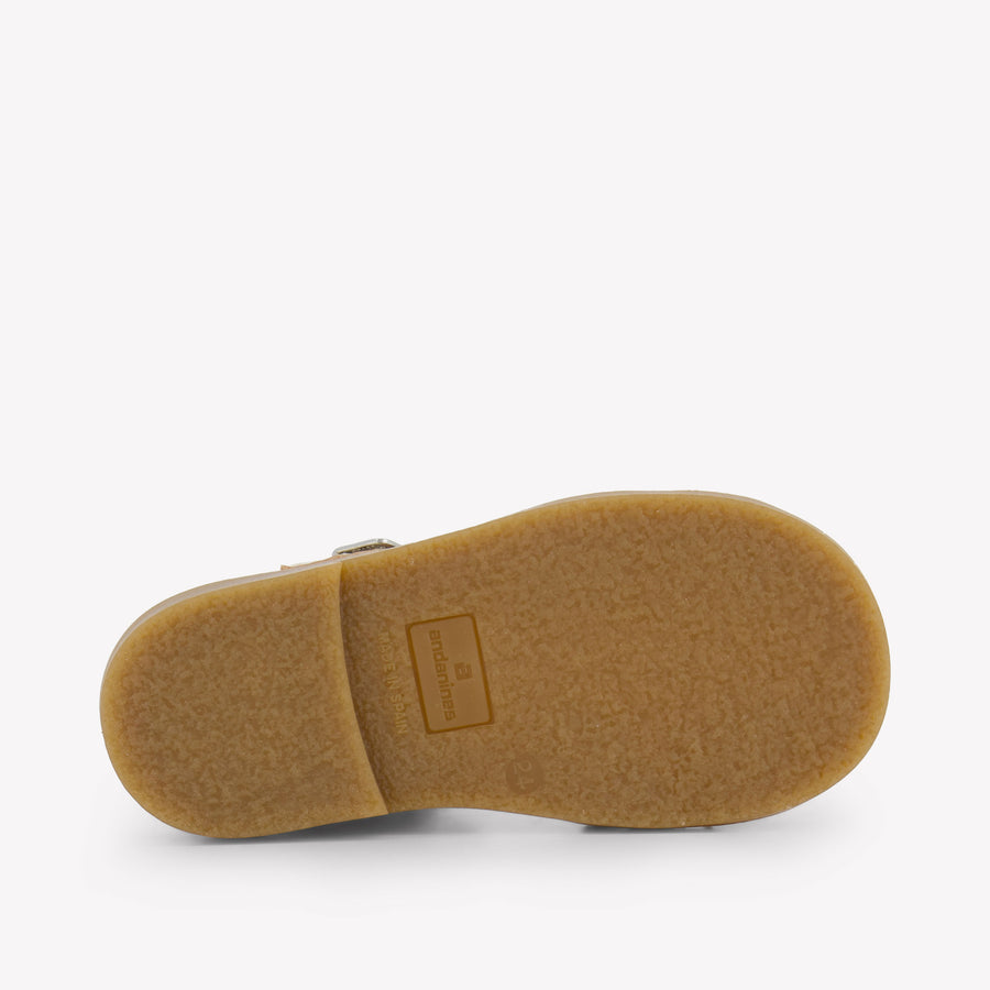 Andanines Girls Sandals In Gold