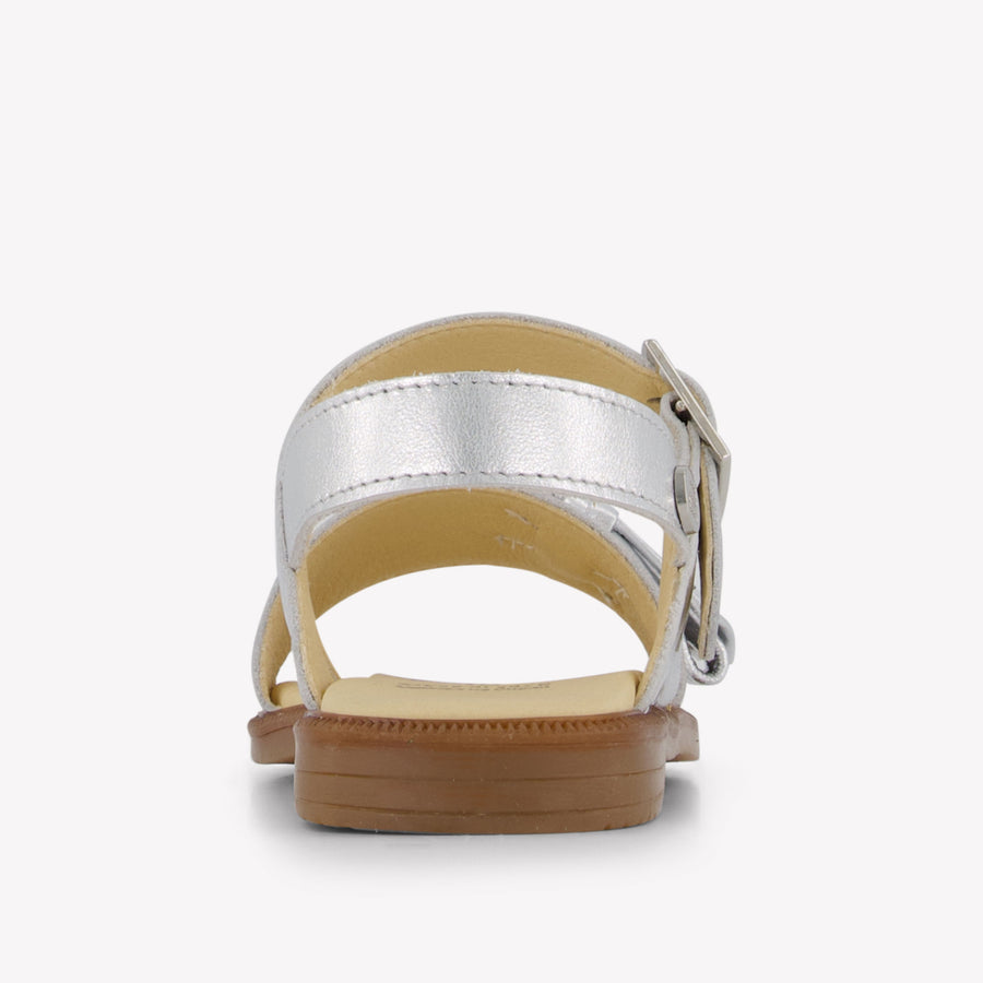 Andanines Girls Sandals In Silver