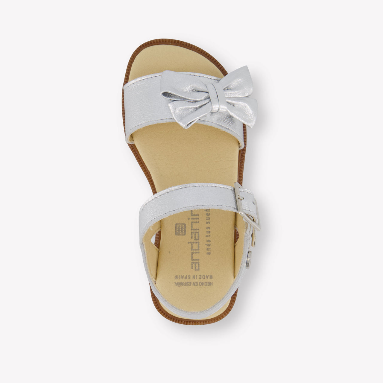 Andanines Girls Sandals In Silver