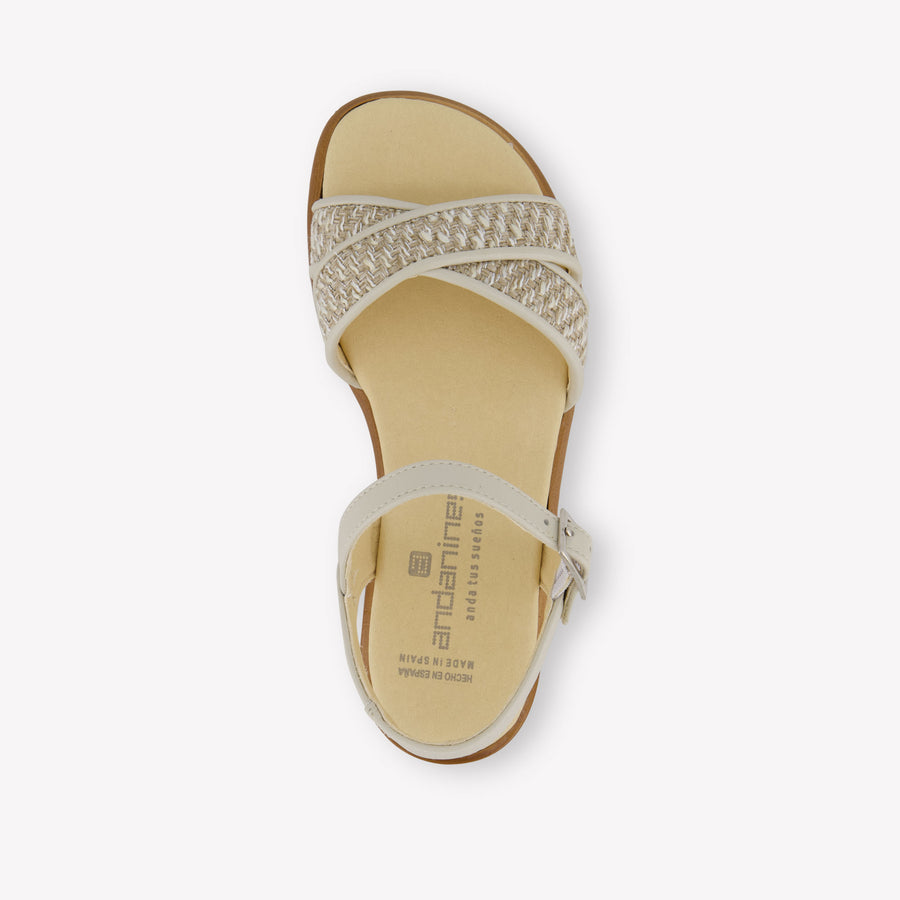 Andanines Girls Sandals In Beige