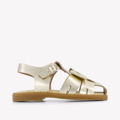 Andanines Girls Sandals In Gold