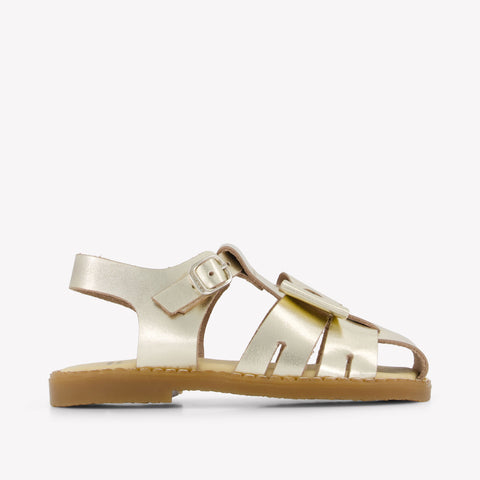 Andanines Girls Sandals In Gold