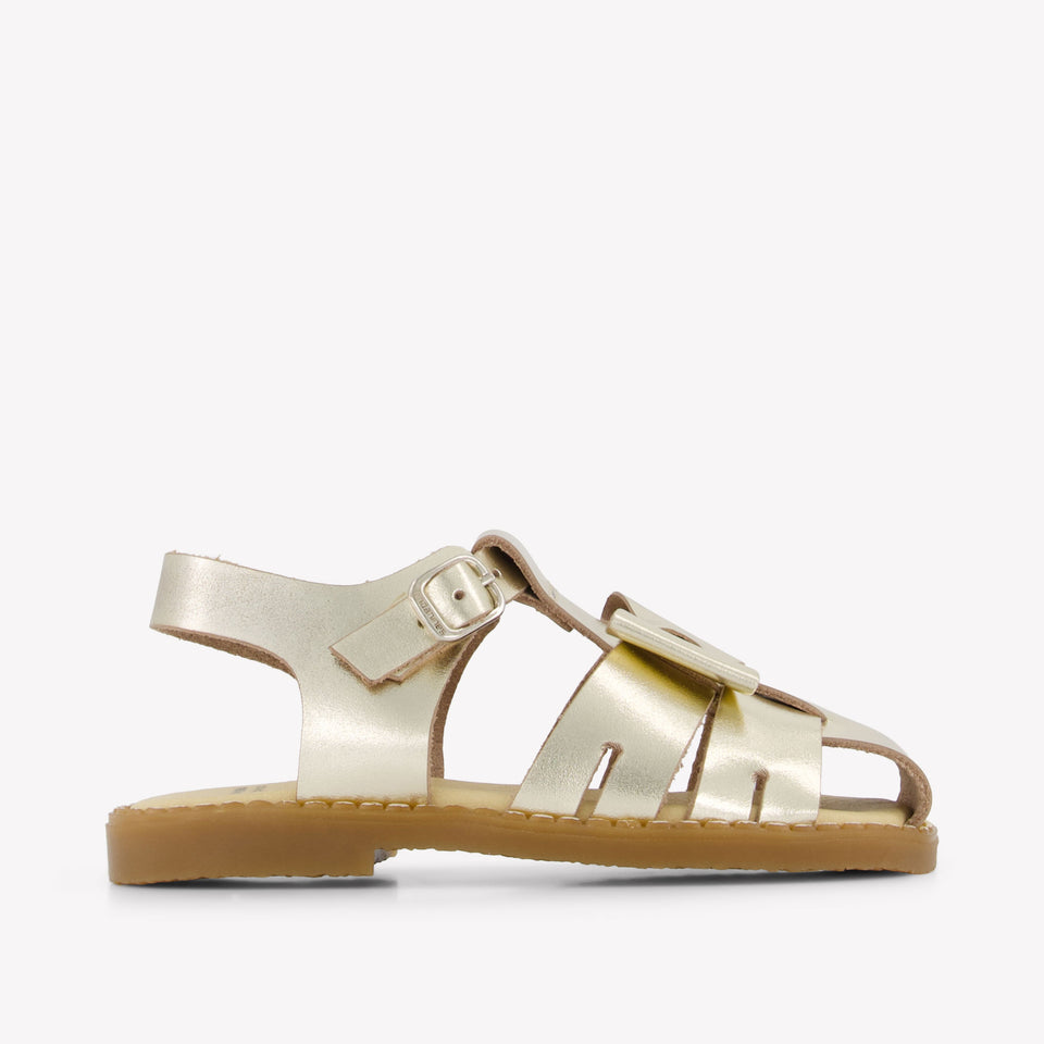 Andanines Girls Sandals In Gold