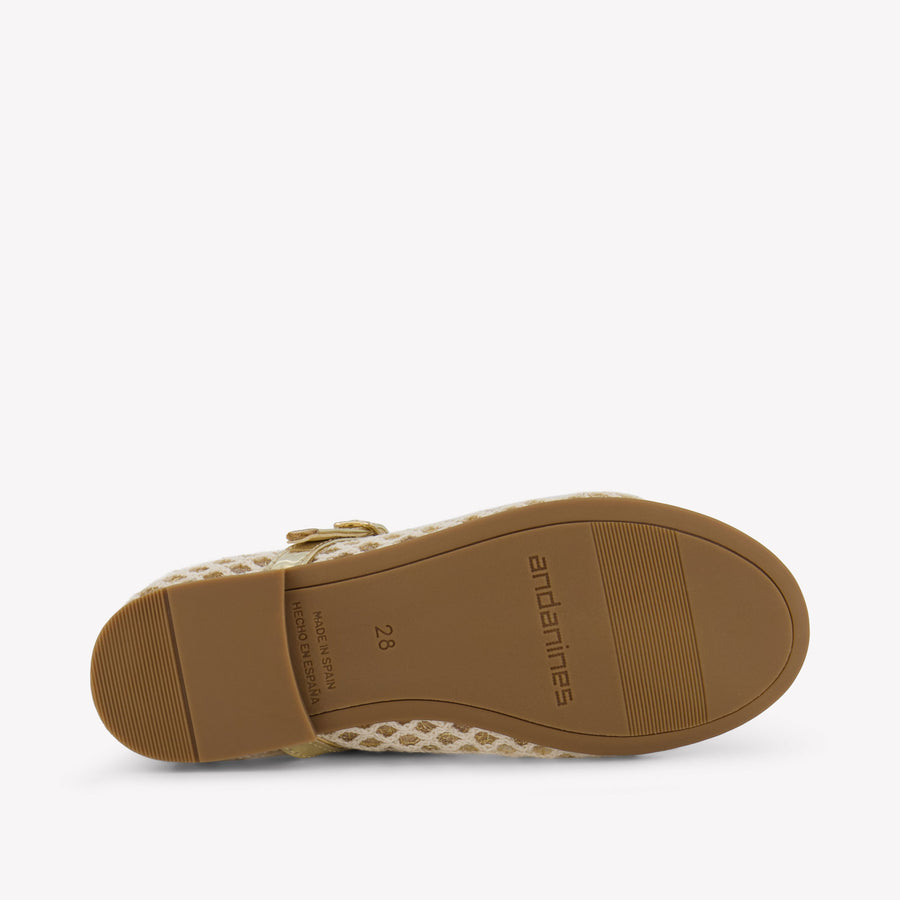 Andanines Girls Shoes In Beige