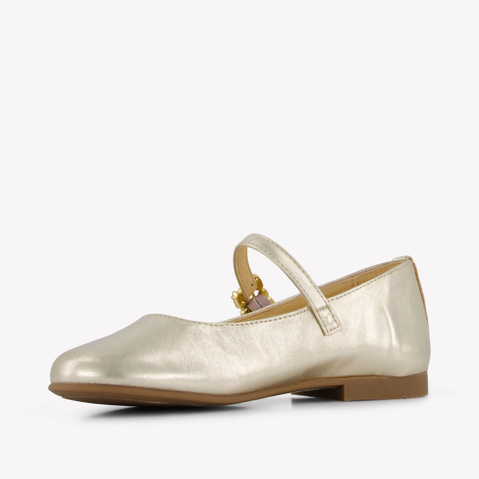 Andanines Girls Shoes In Gold