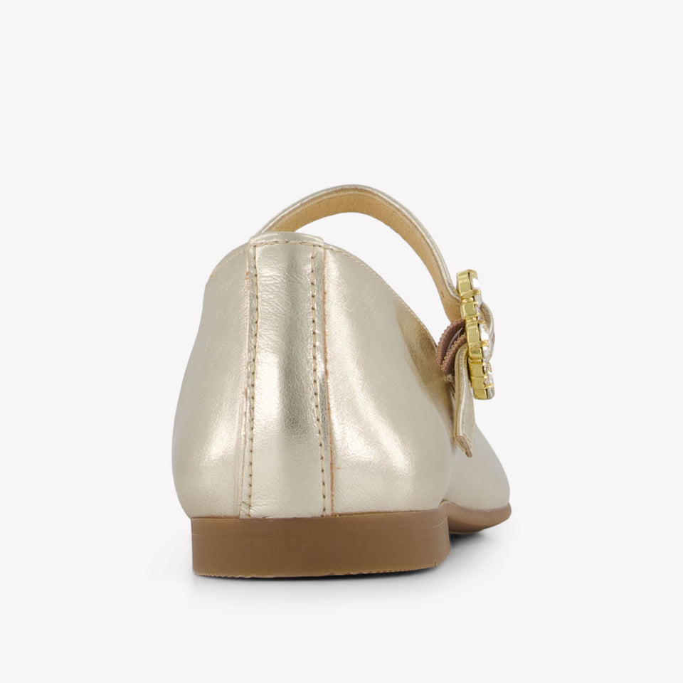Andanines Girls Shoes In Gold