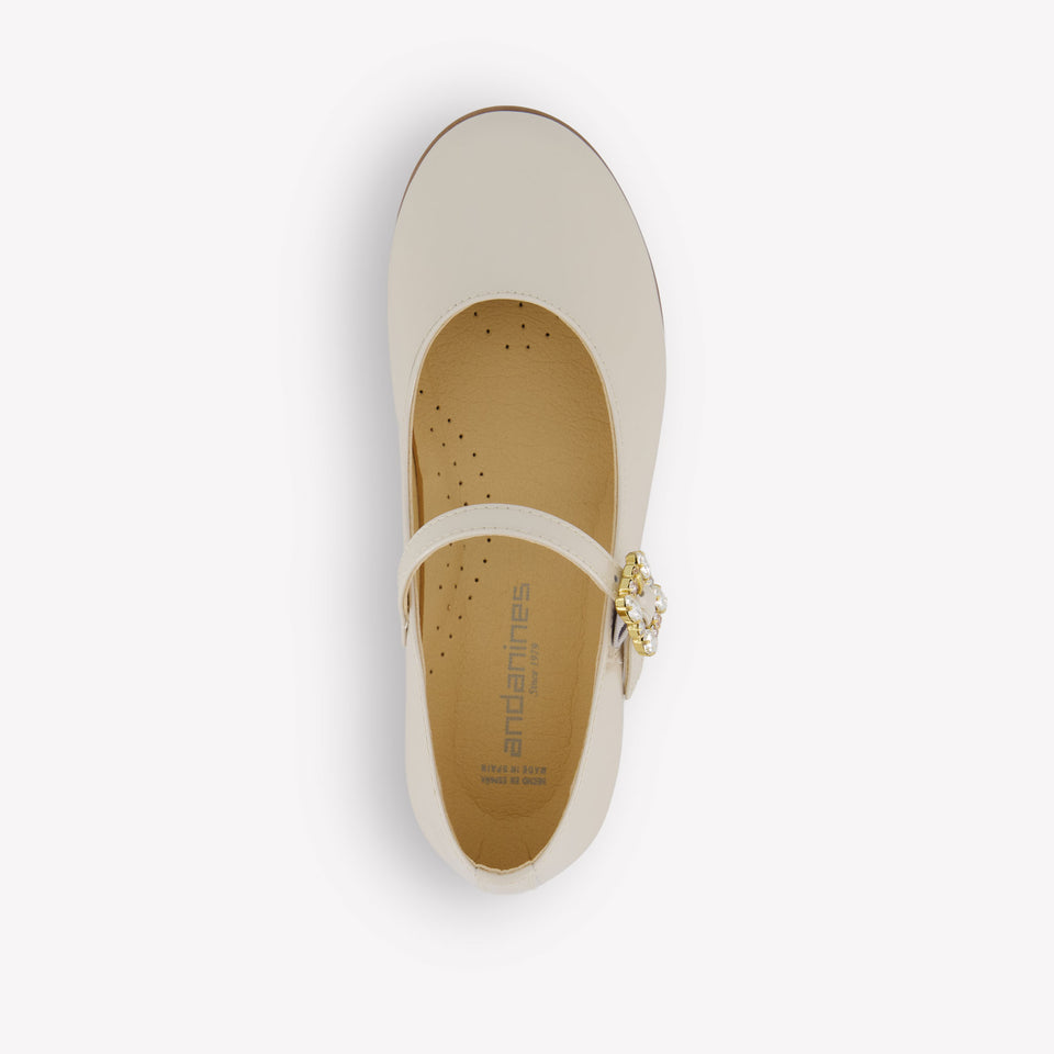 Andanines Girls Shoes In Light Beige