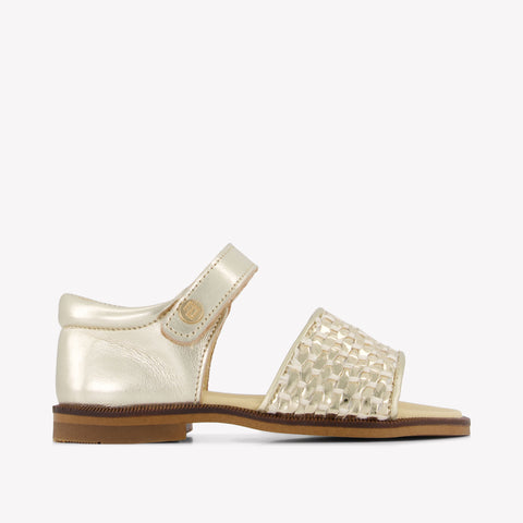 Andanines Girls Sandals In Gold