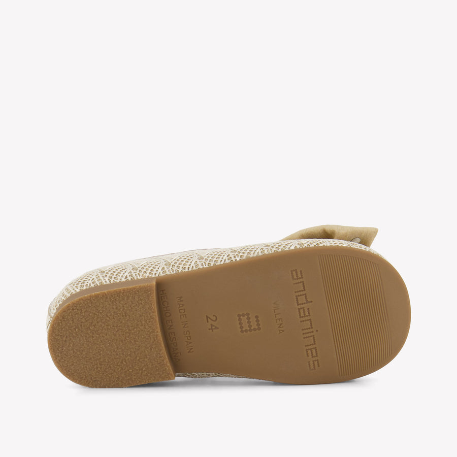 Andanines Girls Shoes In Beige