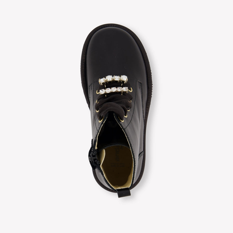 Andanines Girls Boots In Black