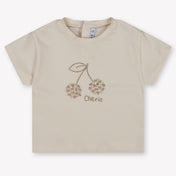 Mayoral Baby Girls T-Shirt In Light Beige
