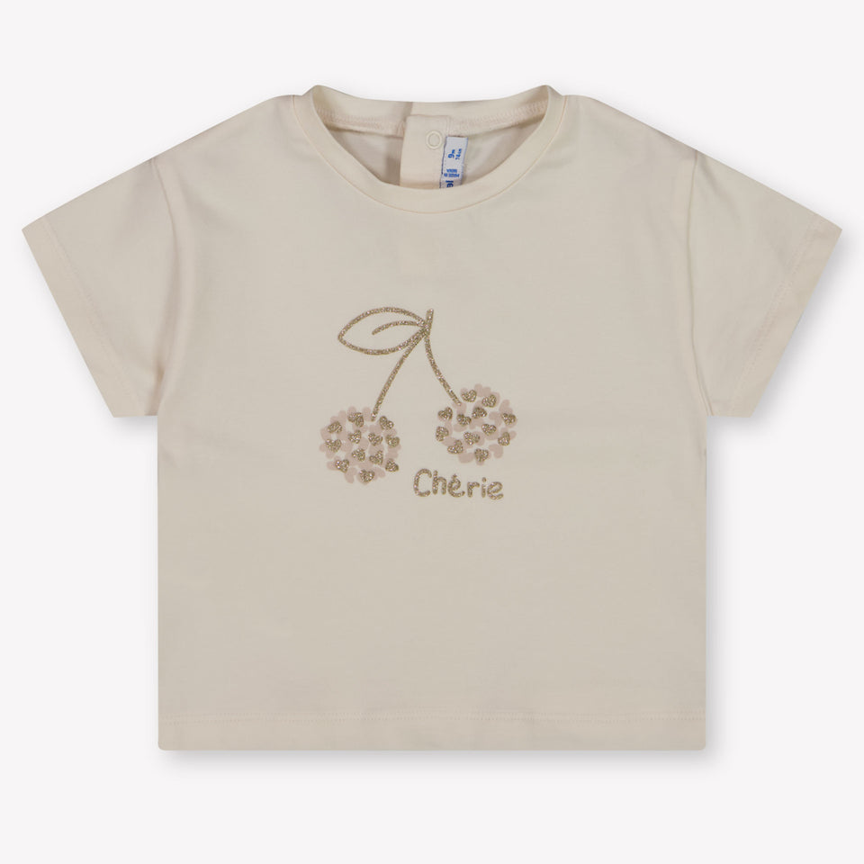 Mayoral Baby Girls T-Shirt In Light Beige