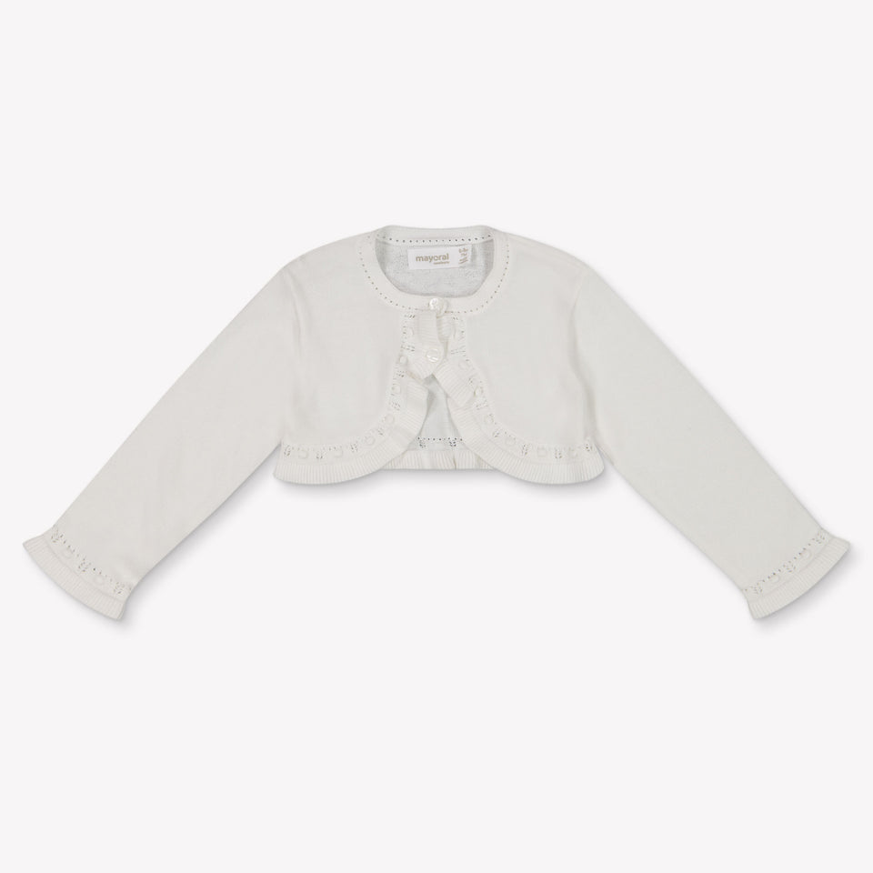 Mayoral Baby Girls Cardigan In OffWhite