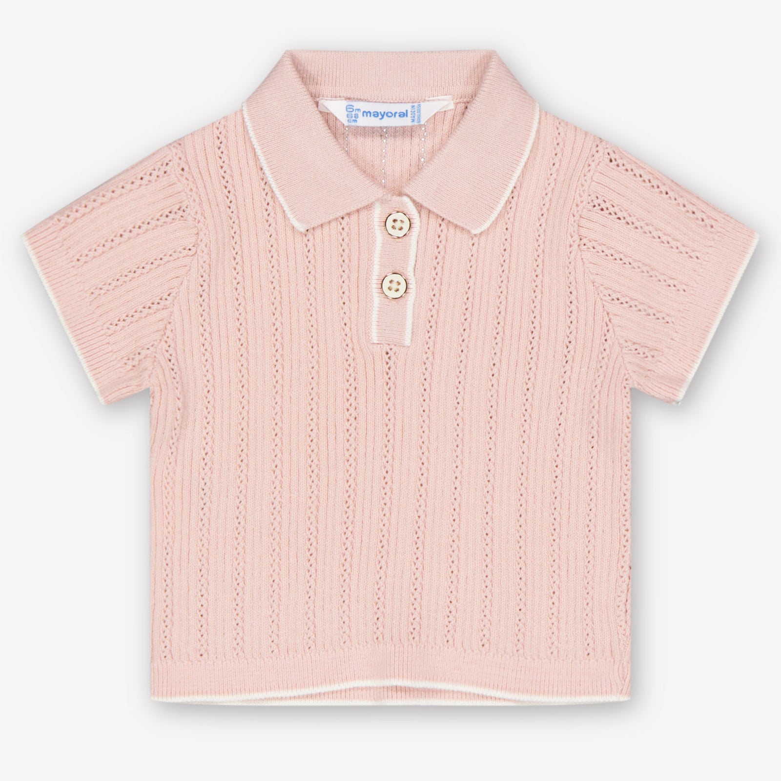 Mayoral Baby Girls Polo In Light Pink