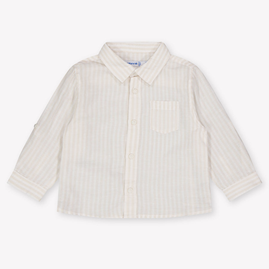 Mayoral Baby Boys Blouse In Light Beige
