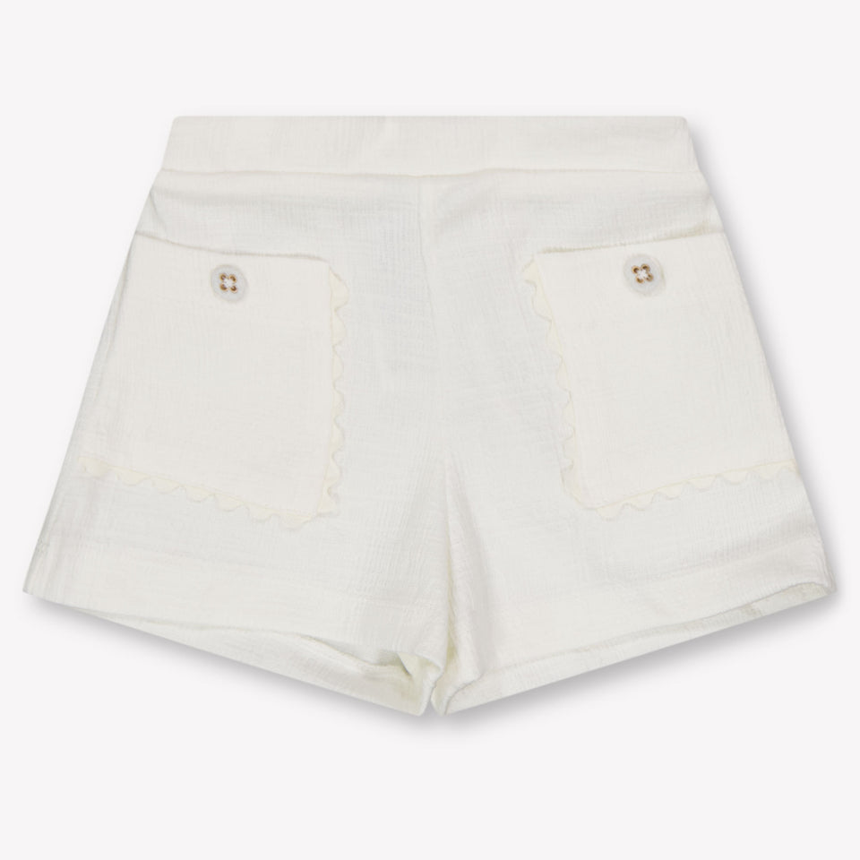 Mayoral Baby Girls Shorts In Light Beige