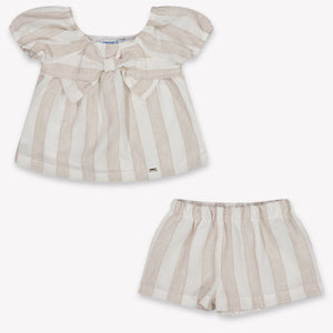 Mayoral Baby Meisjes Setje In Beige
