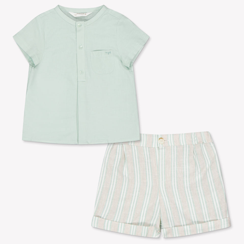 Mayoral Baby Jongens Setje In Licht Groen