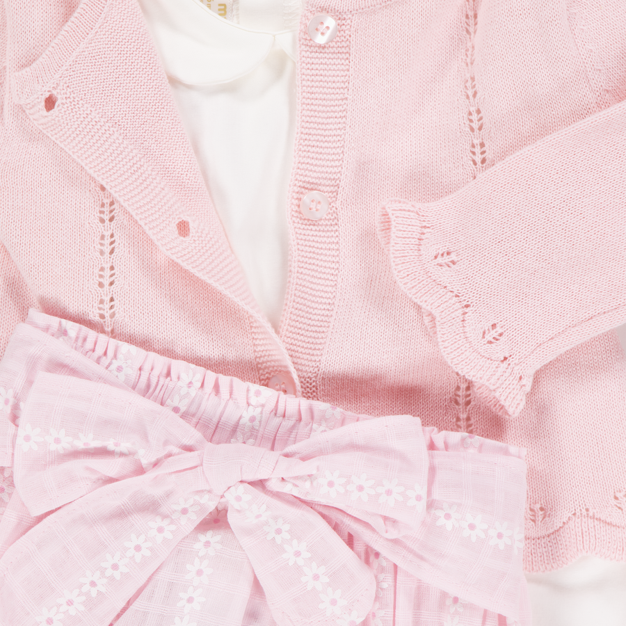 Mayoral Baby Girls Set In Light Pink