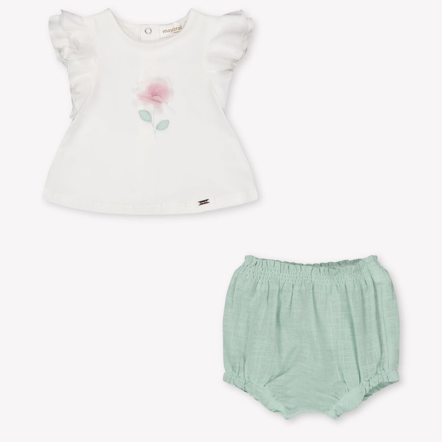Mayoral Baby Girls Set In Light Green