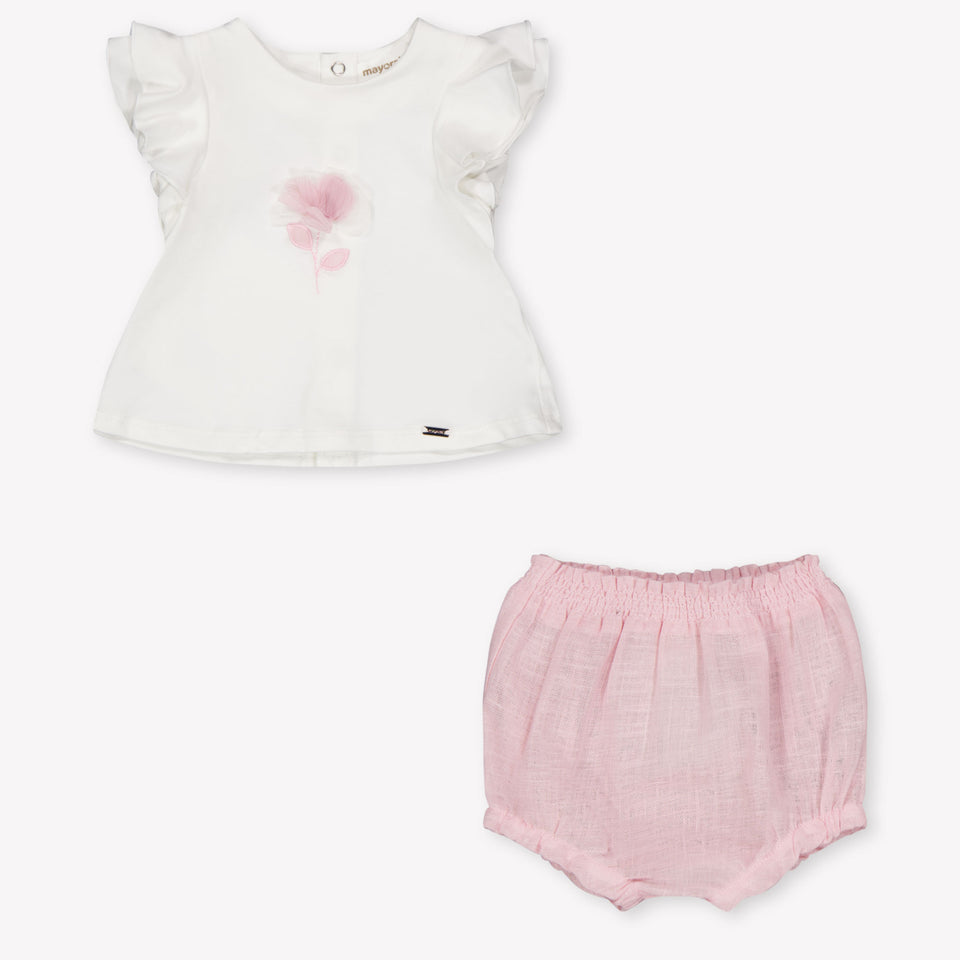Mayoral Baby Girls Set In Light Pink